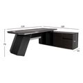 grafeio epaggelmatiko dexia gonia rosewood hm2083r 220x180x76y ek extra photo 1