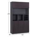 bibliothiki grafeioy epaggelmatiki rosewood hm2088 120x40x200y ek extra photo 1