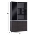 bibliothiki grafeioy epaggelmatiki rosewood hm2091l 120x40x200y ek extra photo 1