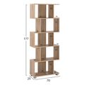 bibliothiki melaminis ezir hm238502 sonama 70x25x177y ek extra photo 1