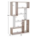 bibliothiki shay hm876801 85x22x140 leyko extra photo 1