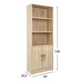 bibliothiki melaminis ensley hm202703 sonama me xeroyli 60x30x180ek extra photo 1