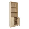 bibliothiki melaminis ensley hm202703 sonama me xeroyli 60x30x180ek extra photo 3