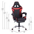 polythrona gaming skyler me anaklinomeni plati kai ypopodio hm115701 se xroma mayro kokkino extra photo 1