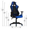 polythrona grafeioy gaming zayn hm105608 mayro mple pu 67x70x134 cm extra photo 1