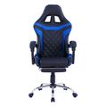 polythrona gaming skyler me anaklinomeni plati kai ypopodio hm115708 se xroma mayro mple extra photo 2