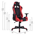 polythrona gaming winter hm113701 mayri kokkinh 68x67x130 ek extra photo 1