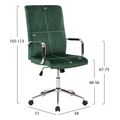karekla grafeioy josef hm118103 kyparissi beloydo inox basi 58x61x105 113yek extra photo 1