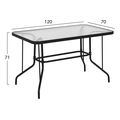 trapezi adam hm567901 metalliko gkri me gyalini epifaneia 120x70x71yek extra photo 1