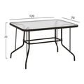 trapezi adam hm567902 metalliko kafe me gyalini epifaneia 120x70x71yek extra photo 1