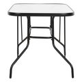 trapezi adam hm567903 metalliko mayro me gyalini epifaneia 120x70x70yek extra photo 3