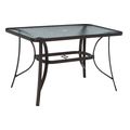 trapezi bravo metalliko kafe gyalepifaneia me trypa omprelas 120x70x72yekhm502112 extra photo 2
