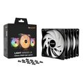 be quiet light wings lx 120mm pwm high speed triple pack black extra photo 1