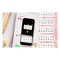 kodak label era m50 label maker machine yellow label printer with 1 roll sticker label extra photo 1