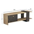 epiplo tileorasis henriette hm890012 melamini se sonama mayro marmaro 120x285x375yek extra photo 2