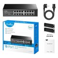 cudy 16 port 10 100 mbps metal switch extra photo 2