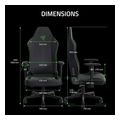 gaming chair razer iskur v2 x lumbar curve plus fabric  black extra photo 6