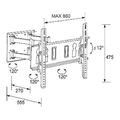 lafet tv wall mount jt 2702ii 10 48 extra photo 1