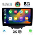diq bxf 11715 cpaa clima 9 multimedia tablet for citroen c1 peugeot 108 toyota aygo mod 2014gt  extra photo 1