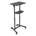 gembird mobile lecture desk with caster wheels black tvs desk 01 bk extra photo 2