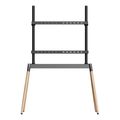 gembird tv floor stand 55 86 black wood max vesa 600x400 tvs 86f 01 bk extra photo 1