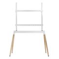 gembird tv floor stand 55 86 white wood max vesa 600x400 tvs 86f 01 w extra photo 1