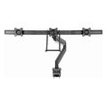 gembird desk mounted adjustable monitor arm for 3 monitors black extra photo 2