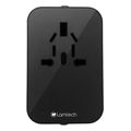lamtech universal power travel adapter 2xusb 1xtype c 20w black extra photo 5