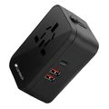 lamtech universal power travel adapter 2xusb 1xtype c 20w black extra photo 7