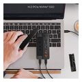 icy box 10 in 1 docking station with m2 nvme ssd bay black ib dk4072m cu31 extra photo 1