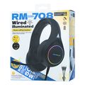 remax rm 708 black rgb wired headset extra photo 1