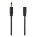 nedis cagb22050bk50 stereo audio cable 35 mm male 35 mm female 50m black extra photo 2