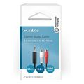 nedis cagb22250bk02 stereo audio cable 35mm male 2x rca female 02m black extra photo 3