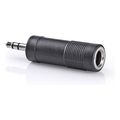 nedis cagb22935bk stereo audio adapter 35 mm male 635 mm female blackp extra photo 1