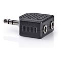 nedis cagb22945bk stereo audio adapter 35 mm male 2x 35 mm female blackp extra photo 1