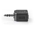 nedis cagb22945bk stereo audio adapter 35 mm male 2x 35 mm female blackp extra photo 3