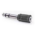 nedis cagb23930bk stereo audio adapter 635 mm male 35 mm female blackp extra photo 1
