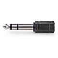 nedis cagb23930bk stereo audio adapter 635 mm male 35 mm female blackp extra photo 2