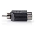 nedis cagb24940bk subwoofer adapter rca male 2x rca female blackp extra photo 2