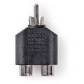 nedis cagb24940bk subwoofer adapter rca male 2x rca female blackp extra photo 3