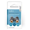 nedis cagb24952bk stereo audio adapter 2x rca female 2x rca female blackp extra photo 4