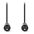 nedis cagb25000bk10 optical audio cable toslink male toslink male 10m black extra photo 1