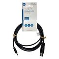 nedis cagl20100bk20 din audio cable din 5 pin male 35mm male 200m black extra photo 1