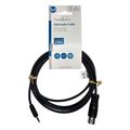 nedis cagl20100bk20 din audio cable din 5 pin male 35mm male 200m black extra photo 3