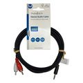 nedis cagl22200bk20 stereo audio cable 35mm male 2x rca male 200m black extra photo 2