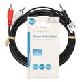 nedis cagl22200bk30 stereo audio cable 35mm male 2x rca male 300m black extra photo 2