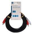 nedis cagl24200bk100 stereo audio cable 2x rca male 2x rca male 100m red whitec extra photo 2
