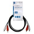 nedis cagl24200bk15 stereo audio cable 2x rca male 2x rca male 150m black extra photo 2