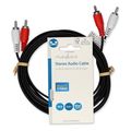nedis cagl24200bk30 stereo audio cable 2x rca male 2x rca male 300m black extra photo 2