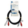 nedis cagl24205bk20 stereo audio cable 2x rca male 2x rca female 200m black extra photo 2